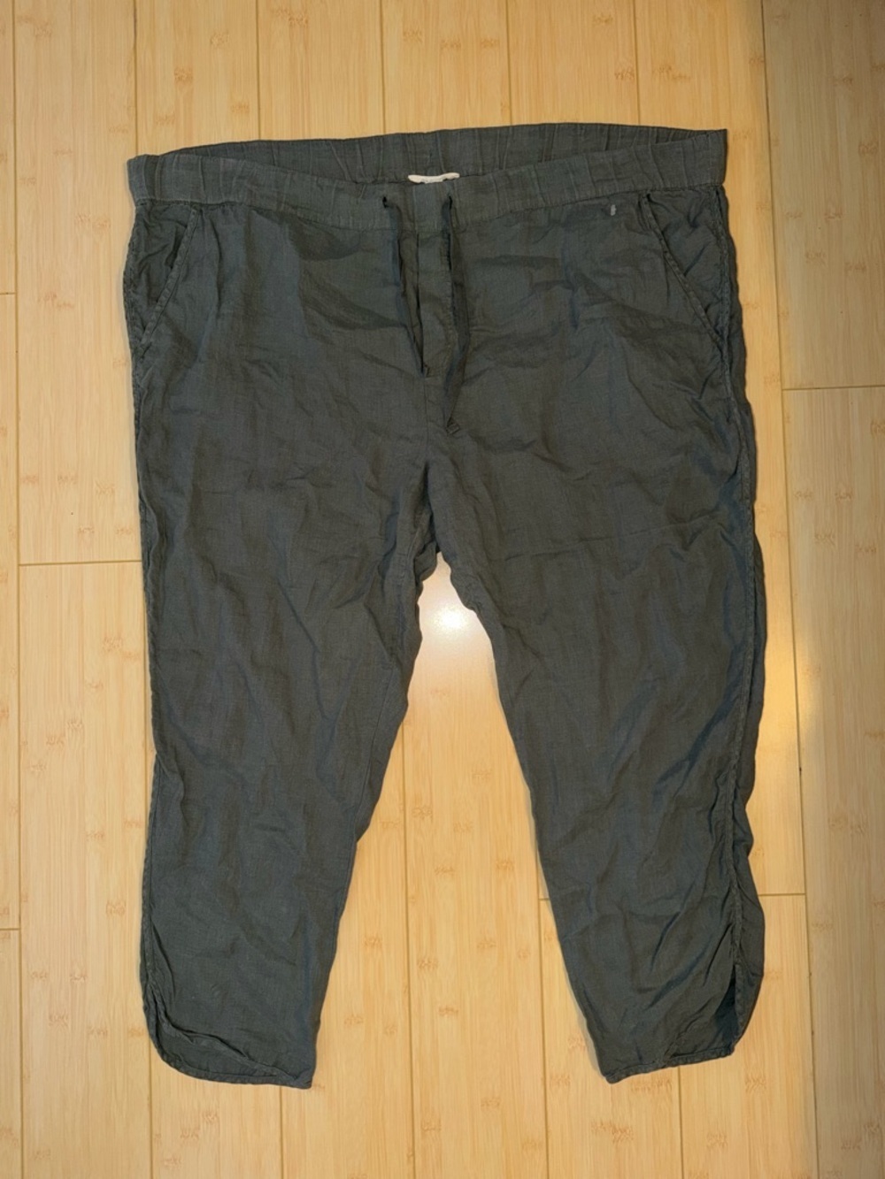Caslon 100% linen pull on pants